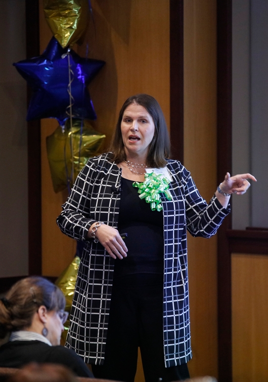 Keynote speaker Shannon Idzik, DNP, ANP-BC, FAANP, FAAN, addresses the audience at the third annual DNP Summit.